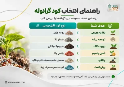 راهنما انتخاب کود گرانوله
